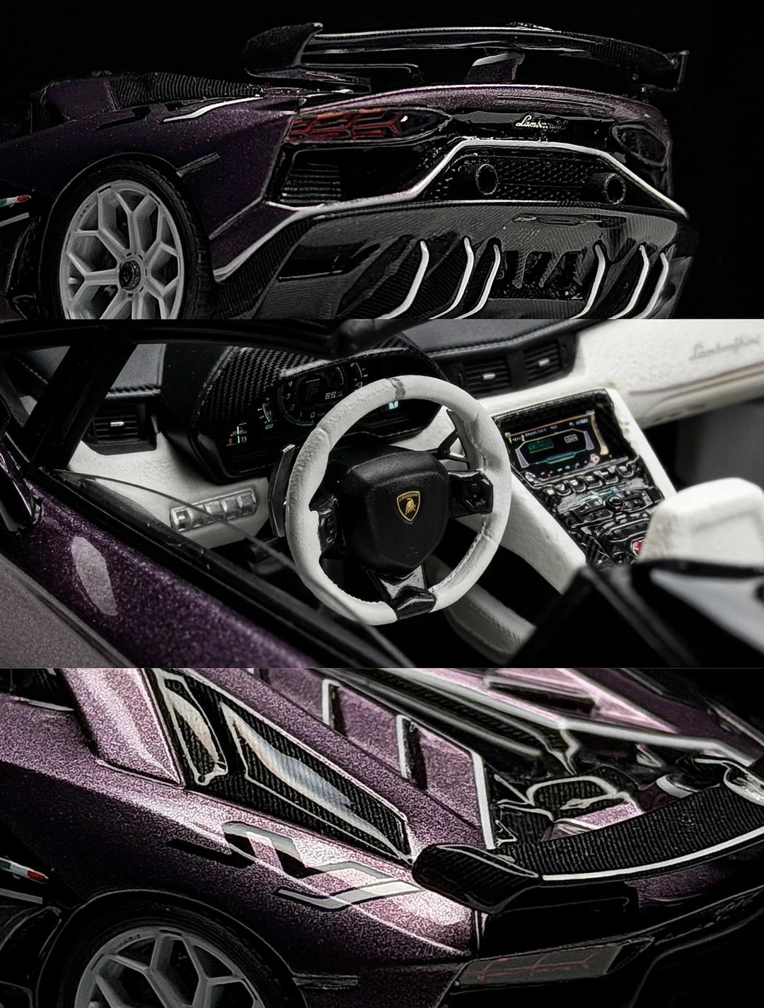 Tardis 1/64 Resin Lamborghini Aventador Roadster SVJ Limited Edition 089/149 With Acrylic Case & Polishing Cloth