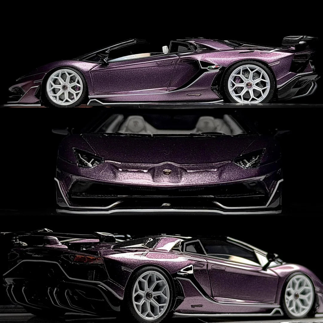 Tardis 1/64 Resin Lamborghini Aventador Roadster SVJ Limited Edition 089/149 With Acrylic Case & Polishing Cloth