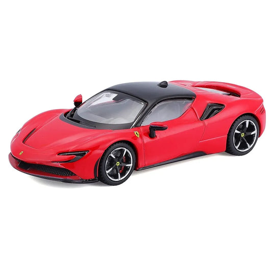 Bburago Signature Series 1/43 Scale Ferrari SF90 Stradale Diecast Car Model for 14+ Years (Red)