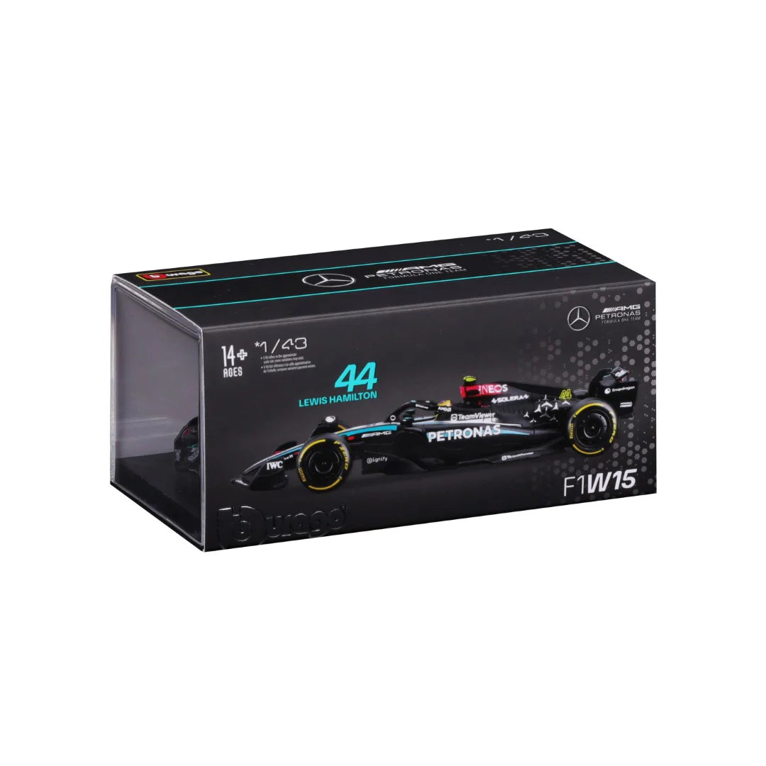 Bburago 1/43 Mecedes-AMG F1 W15 E Performance - Lewis Hamilton