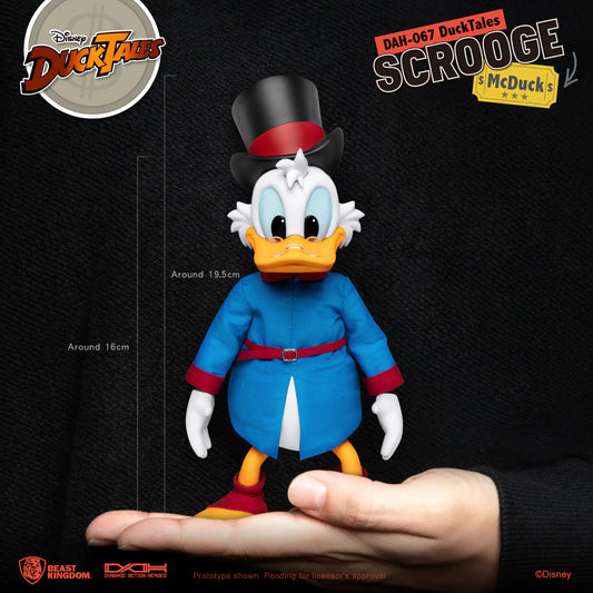 Beast Kingdom DAH-067 Disney Ducktales Scrooge Mcduck Action Figure for Collectors (Height 16 cms)