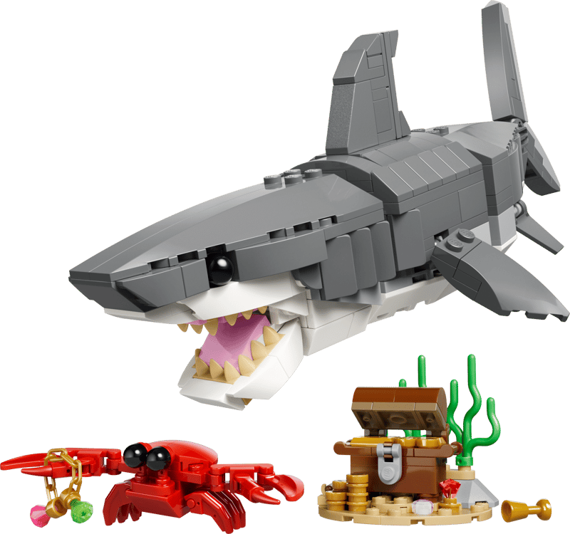 Lego Creator Fierce Shark With A Treasure Chest #31381