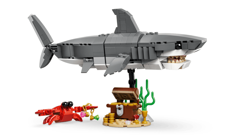 Lego Creator Fierce Shark With A Treasure Chest #31381