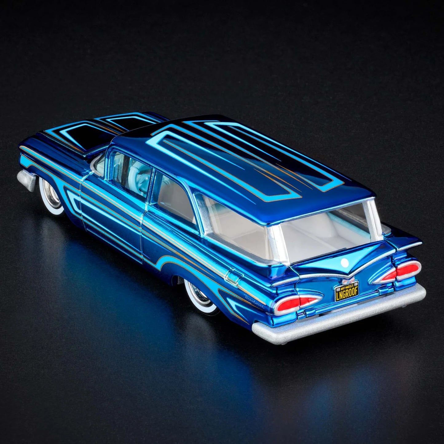 Hot Wheels 1959 Chevrolet Brookwood Red Line Club Exclusive With Acrylic Case