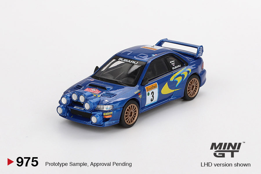 Mini GT Subaru Impreza WRC98 #3 1998 Rally Monte-Carlo 3rd Place