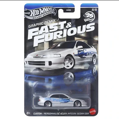 Hot Wheels Graphic Remix Fast And Furious Set Of 5 [ Import ]