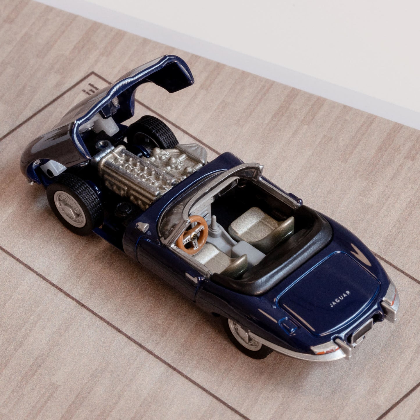Hot Wheels X MoMa Jaguar E-Type Roadster With Acrylic Case