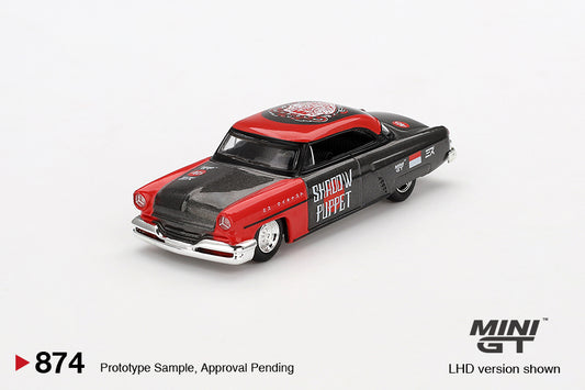 Mini GT Lincoln Capri Hot Rod 1954 "Shadow Puppet" Mini GT X MIZU Diecast 2024 Blister Pack