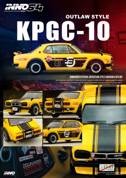 INNO 64 1/64 Nissan Skyline 2000 GT-R ( KGC10 )