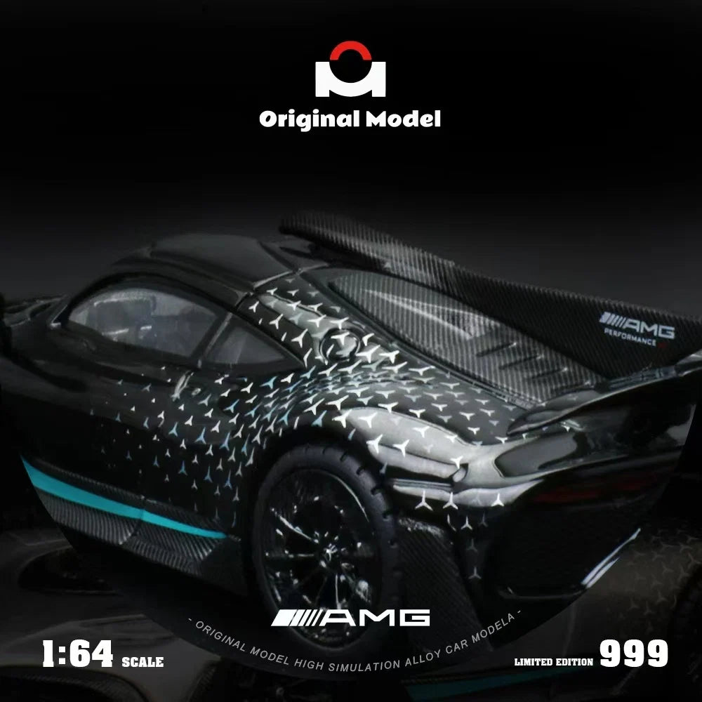 Original Model 1/64 Mercedes Benz AMG One Starlight Black Limited Edition 025/999 With Acrylic Case