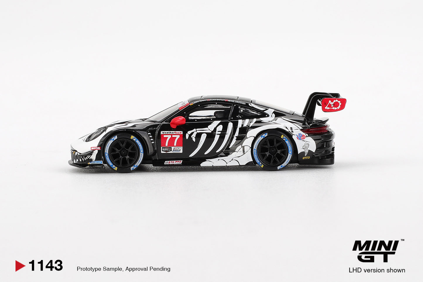 Mini GT Porsche 911 GT3 R #77 2025 IMSA Petit Le Mans AO Racing