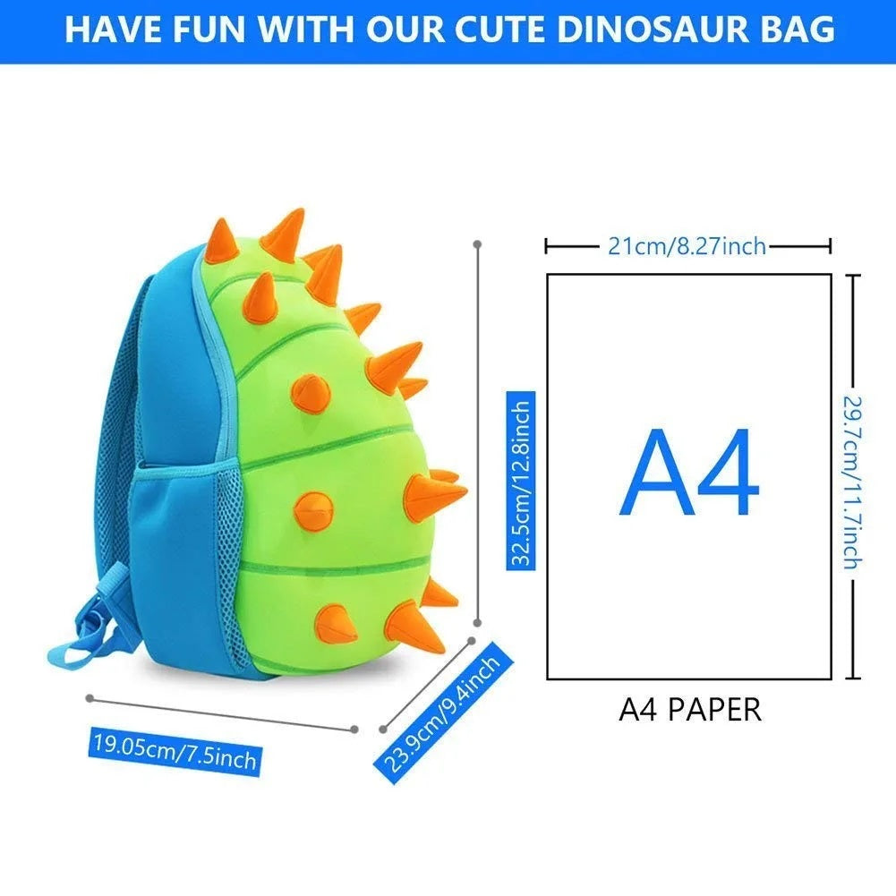 Flippi Dinosaur 3D Backpack for Toddlers & Kids Age 2-7 Years Waterproof, School Bags