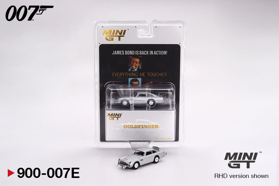 Mini GT Aston Martin DB5 "Goldfinger" 007 James Bond Edition Blister Pack