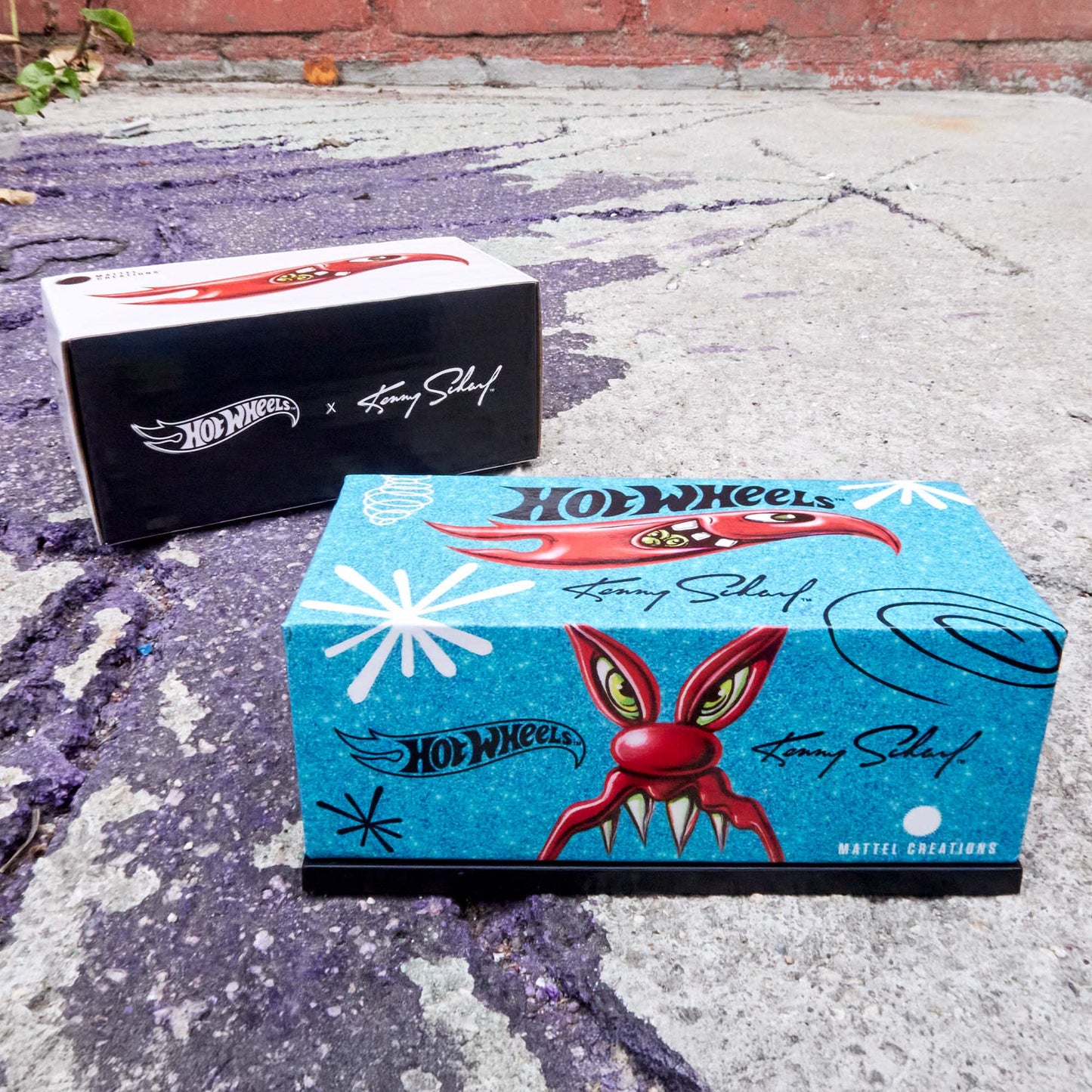 Hot Wheels X Kenny Scharf Custom T-Bird With Acrylic Case