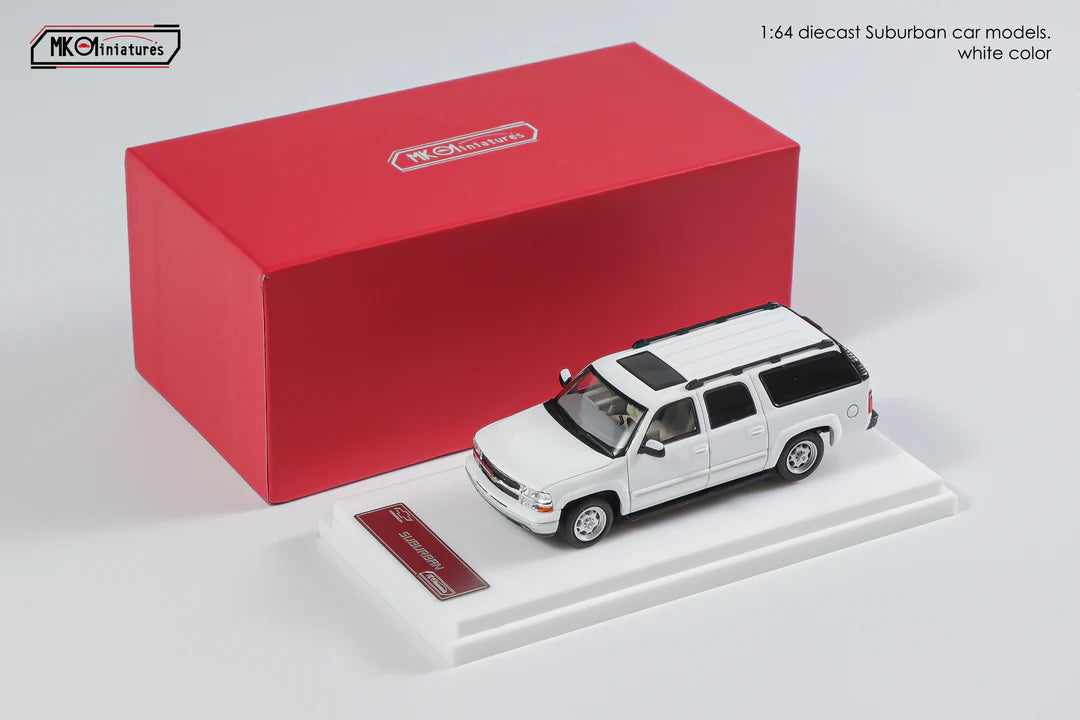 MK Miniatures 1/64 Chevrolet Suburban With Acrylic Case & Polishing Cloth