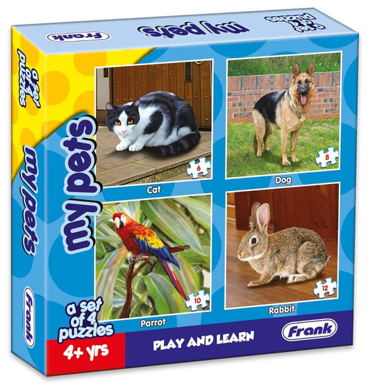 Frank My Pets Animal Puzzle - A Set of 4 Jigsaw Puzzle for Kids Above 4+ Years