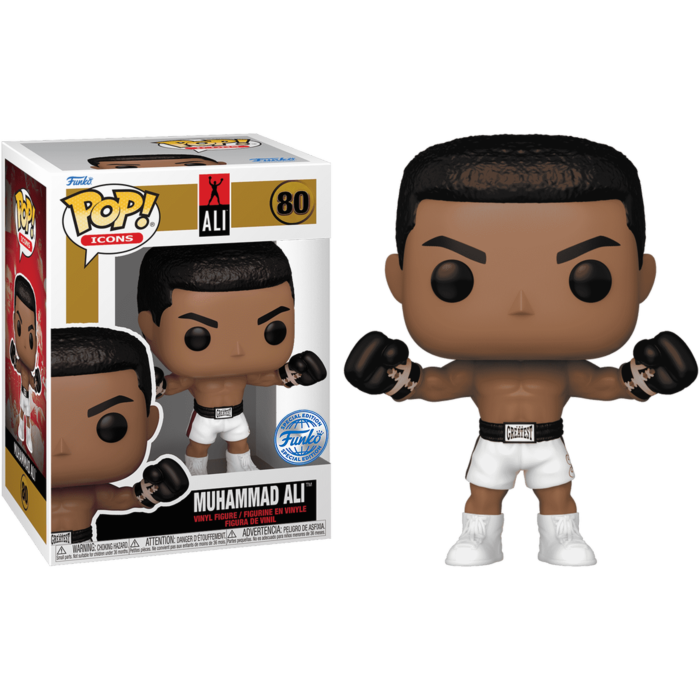 Funko Pop! Icons : Muhammad Ali #80 With Soft Protector Case