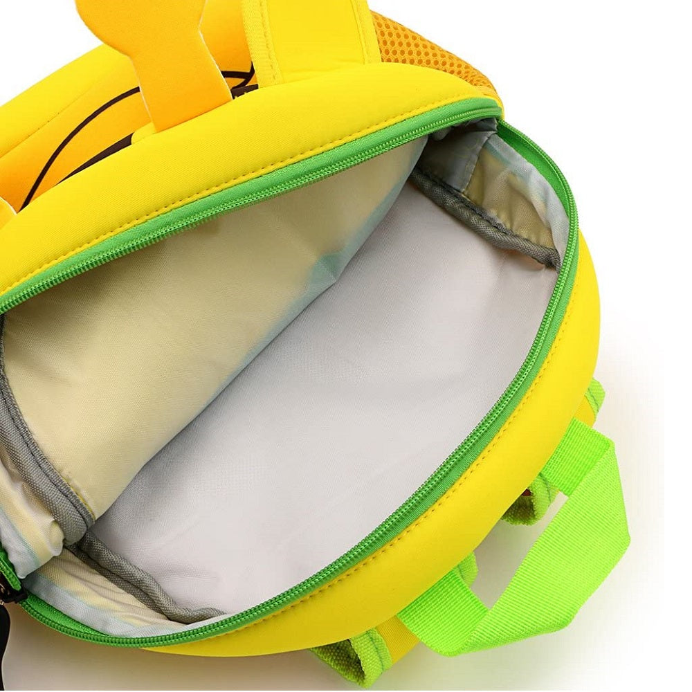 Flippi Yellow Giraffe Neoprene Backpack for Toddler & Kids (1-3 Years) Multi Use Bags