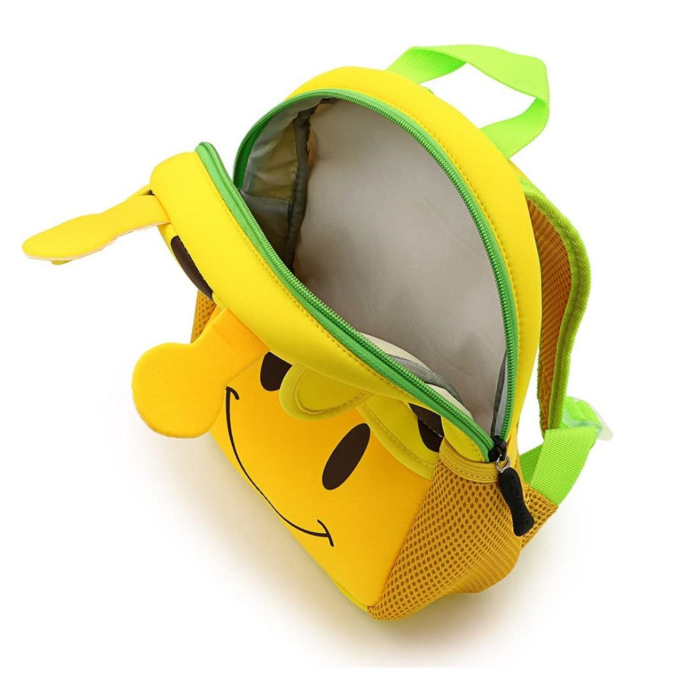 Flippi Yellow Giraffe Neoprene Backpack for Toddler & Kids (1-3 Years) Multi Use Bags