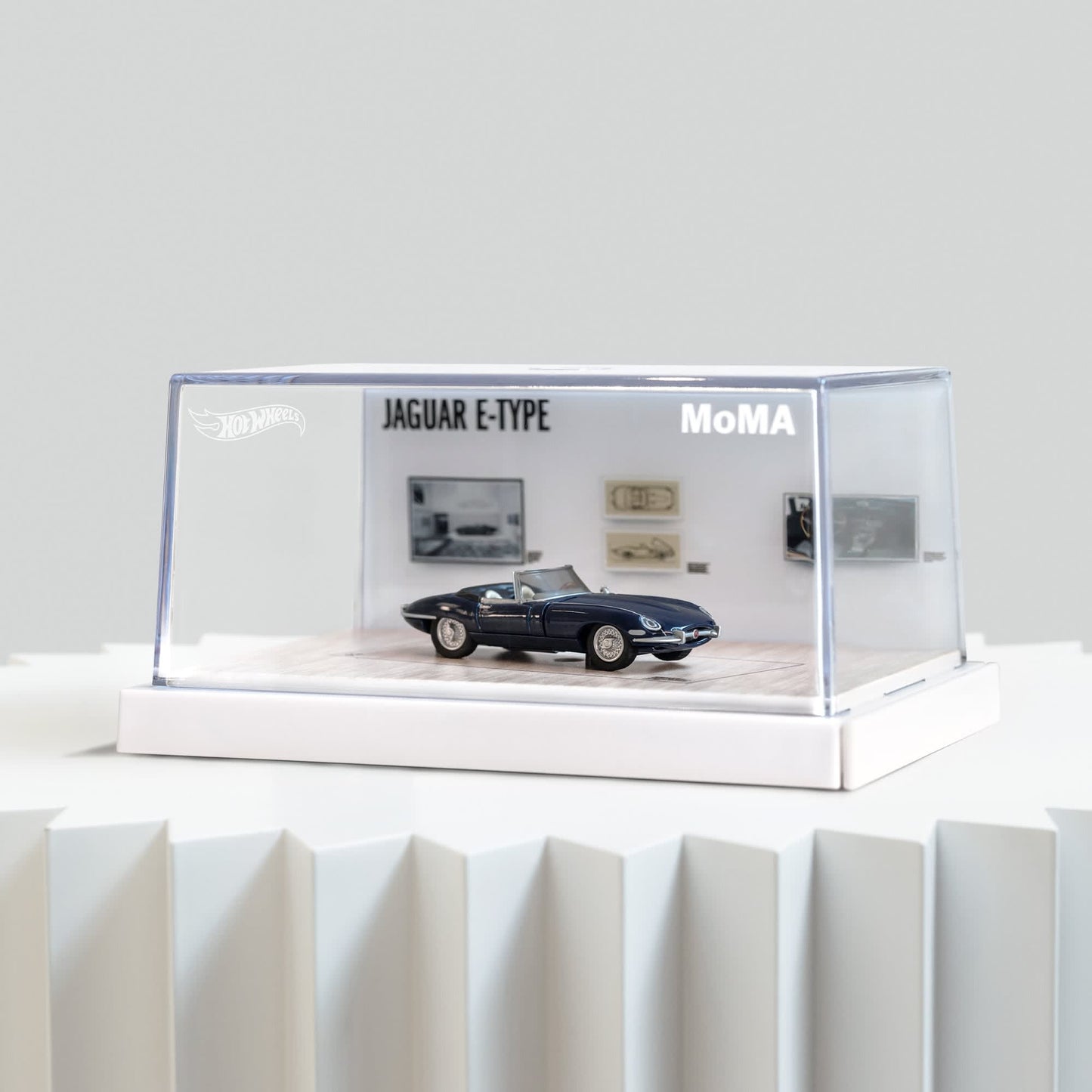 Hot Wheels X MoMa Jaguar E-Type Roadster With Acrylic Case