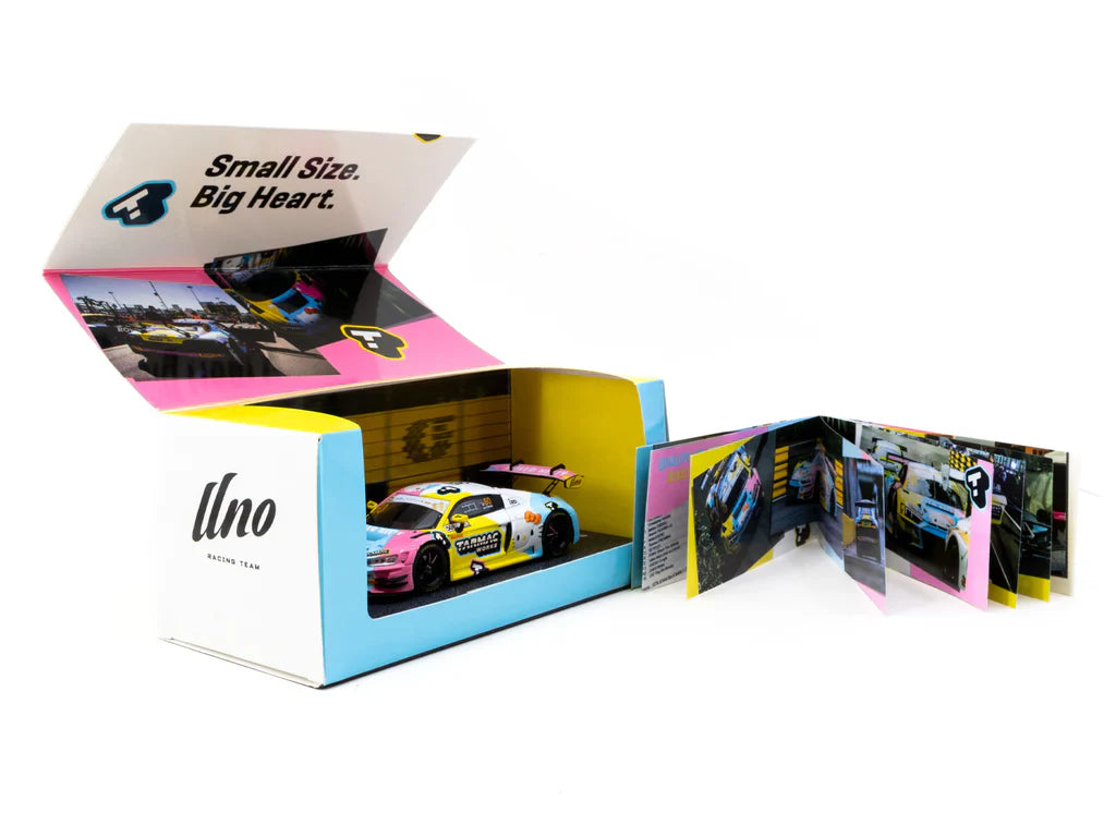 Tarmac Works 1/43 Audi R8 LM GT3 Evo II Macau GT Cup "Hello Kitty 50th Anniversary Edition" With Acrylic Case