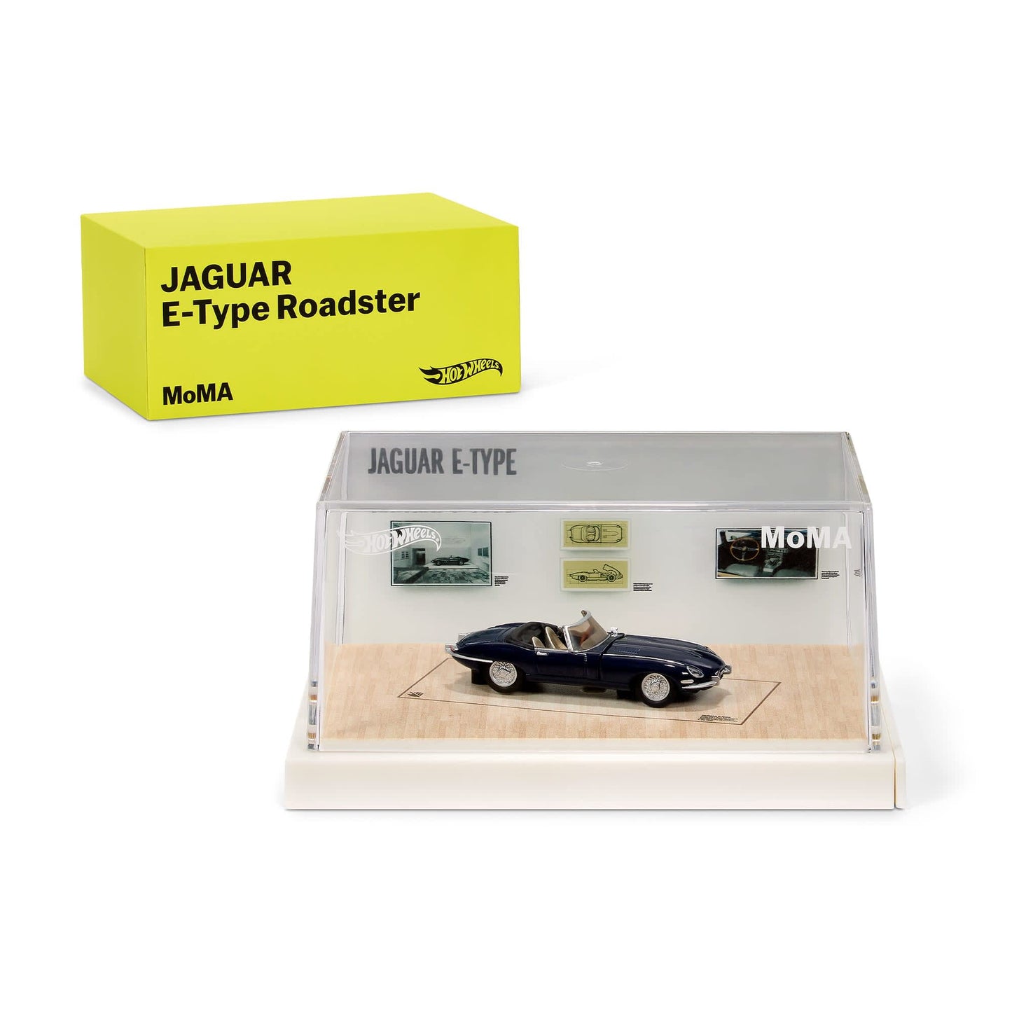 Hot Wheels X MoMa Jaguar E-Type Roadster With Acrylic Case