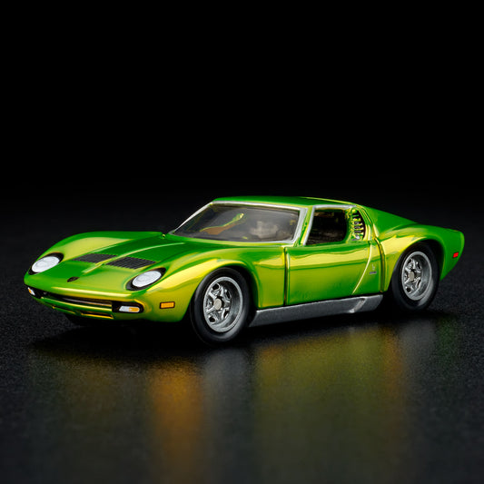 Hot Wheels '71 Lamborghini Miura P400 SV Red Line Club Exclusive With Acrylic Case