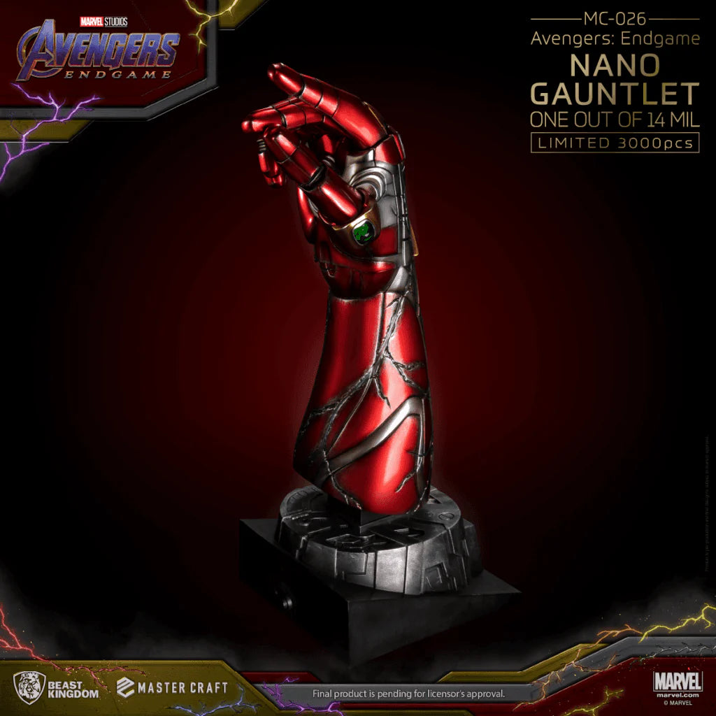 Beast Kingdom MC-026 Avengers: Endgame Master Craft Nano Gauntlet 1:1 Scale (Limited Edition of 3000)