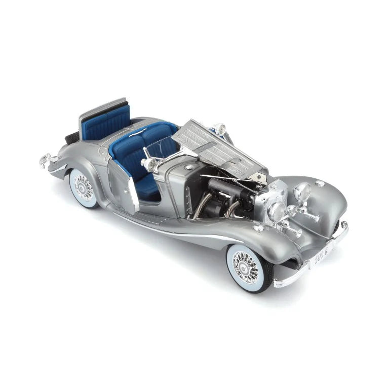 Maisto 1/18 Premier Collection 1936 Mercedes-Benz 500 K Typ Special Roadster [ Silver ]