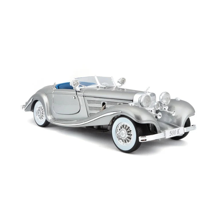 Maisto 1/18 Premier Collection 1936 Mercedes-Benz 500 K Typ Special Roadster [ Silver ]