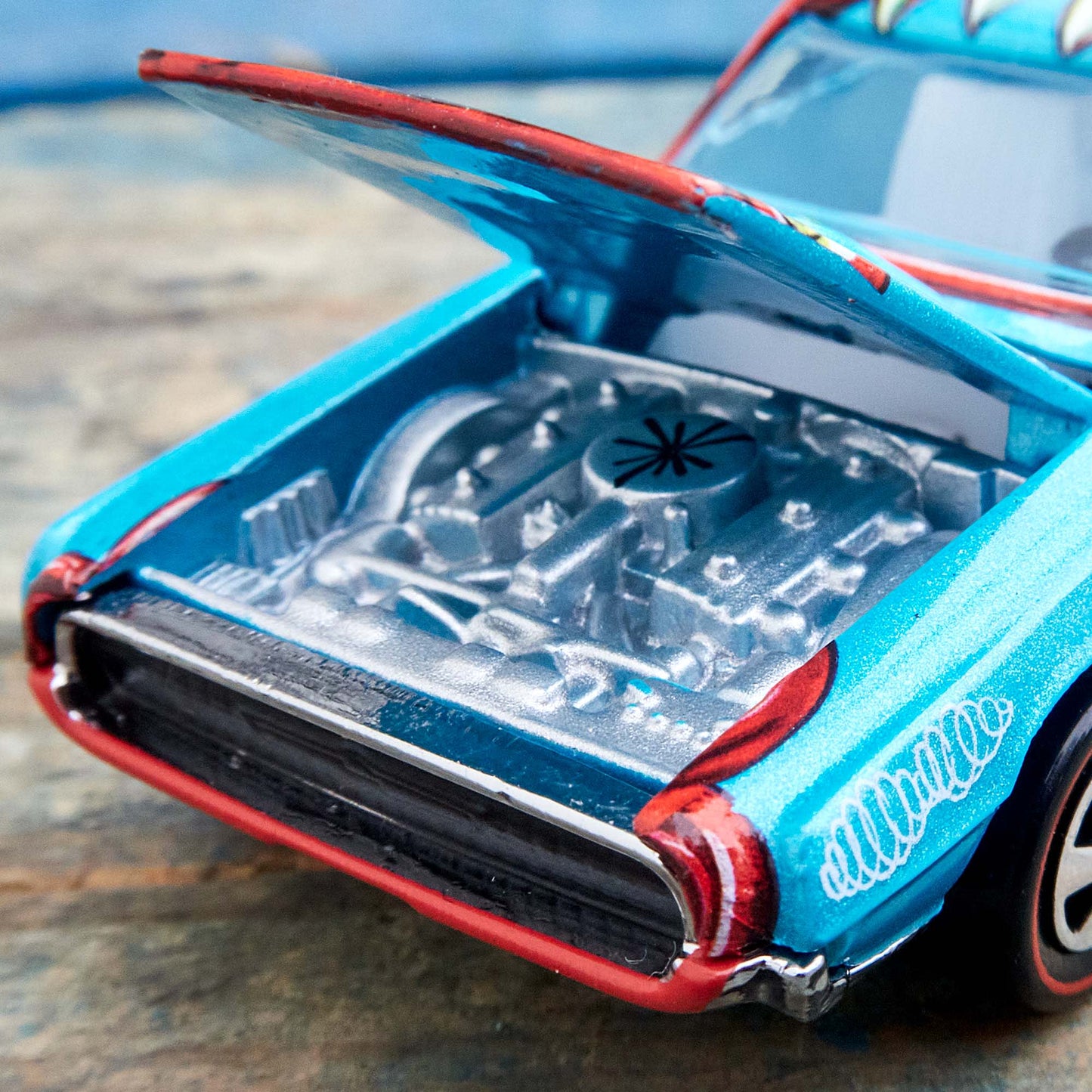 Hot Wheels X Kenny Scharf Custom T-Bird With Acrylic Case
