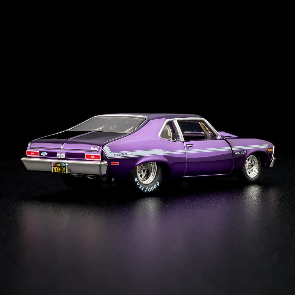 Hot Wheels 1972 Chevy Nova SS Red Line Club Exclusive With Acrylic Case