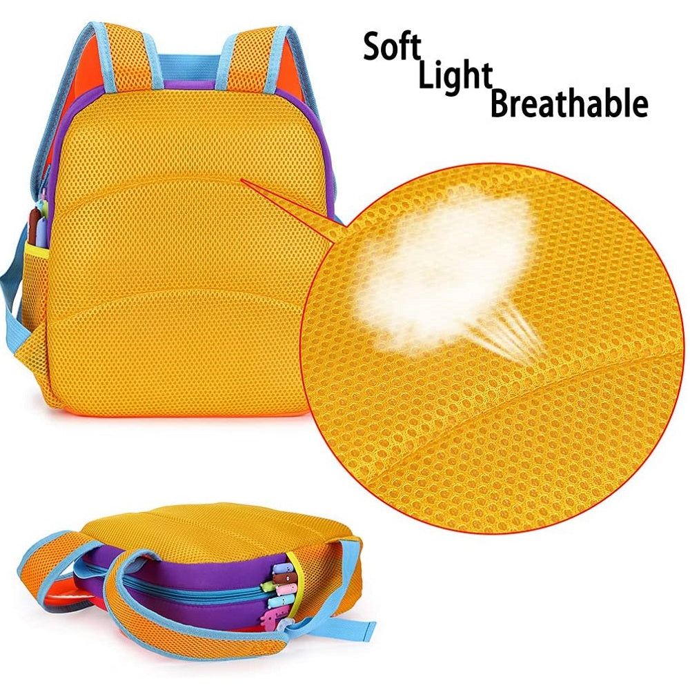 Flippi Red Owl Neoprene Backpack for Toddler & Kids (1-3 Years) Multi-use Bag