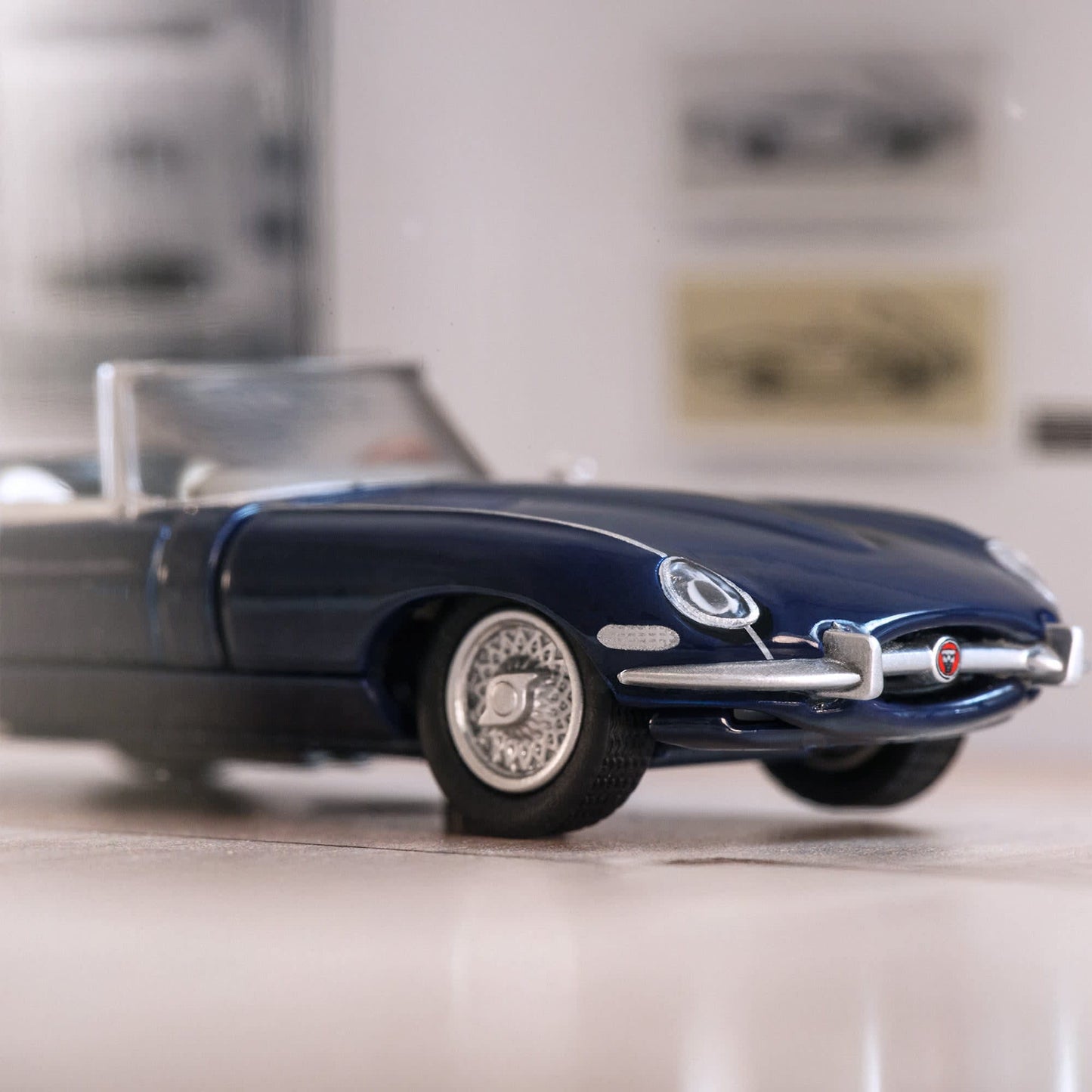 Hot Wheels X MoMa Jaguar E-Type Roadster With Acrylic Case