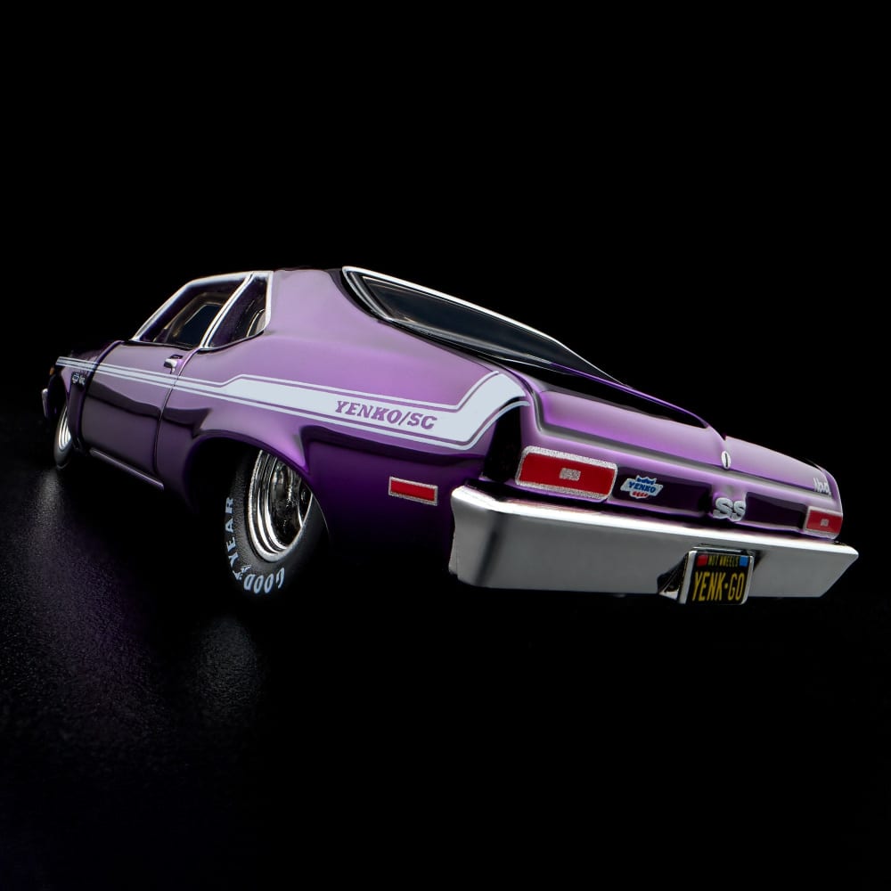 Hot Wheels 1972 Chevy Nova SS Red Line Club Exclusive With Acrylic Case