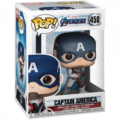 Funko Pop! Marvel Avengers : Captain America #450 With Soft Protector Case