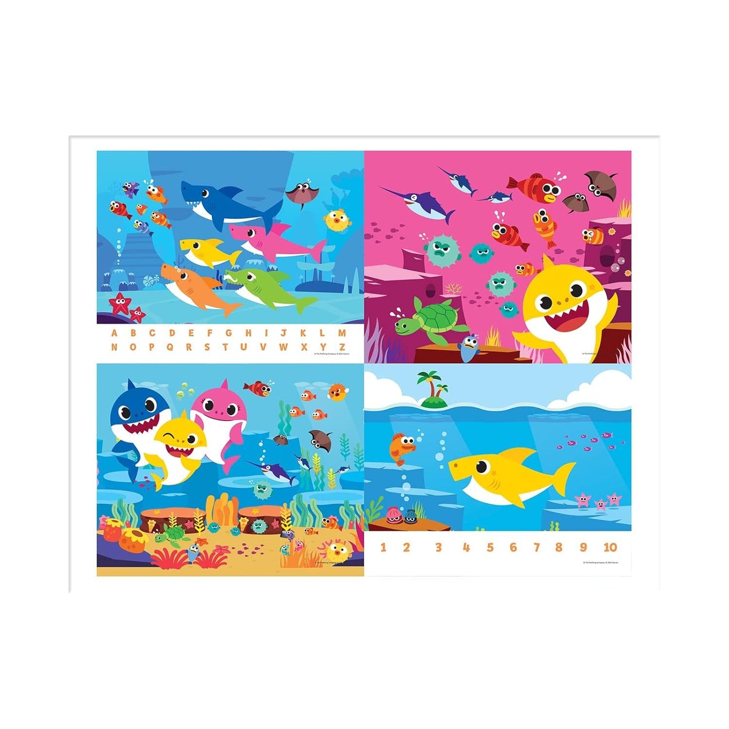 Funskool Baby Shark Under Sea Adventure Educational 120 Pieces Puzzle for 4 Year Old Kids and Above