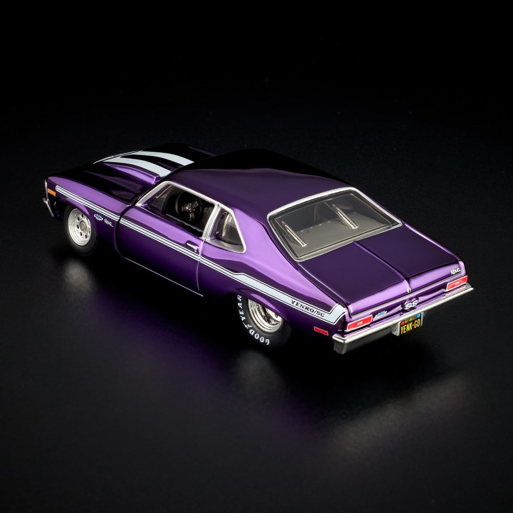 Hot Wheels 1972 Chevy Nova SS Red Line Club Exclusive With Acrylic Case