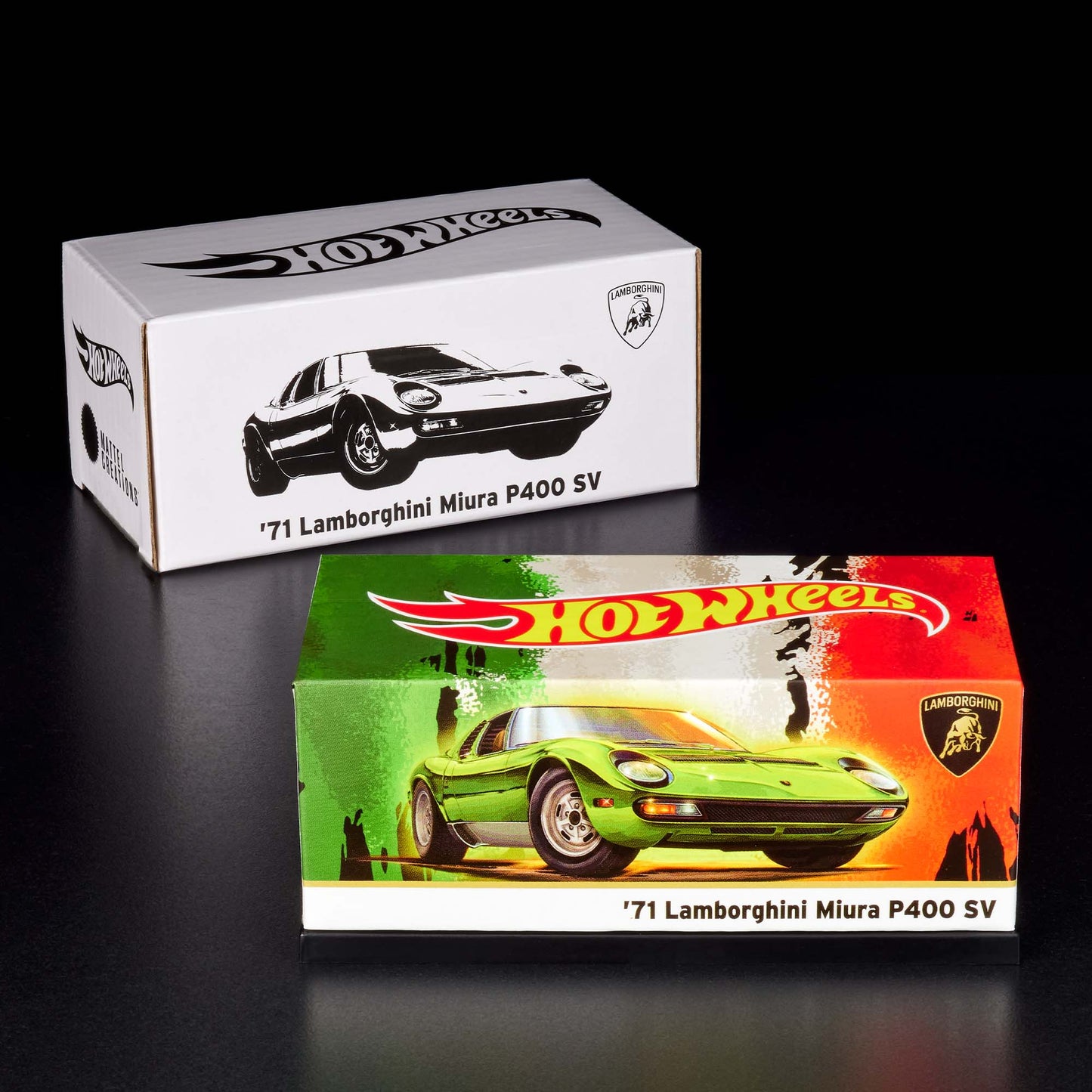 Hot Wheels '71 Lamborghini Miura P400 SV Red Line Club Exclusive With Acrylic Case