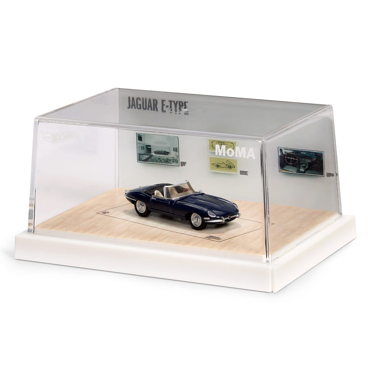 Hot Wheels X MoMa Jaguar E-Type Roadster With Acrylic Case