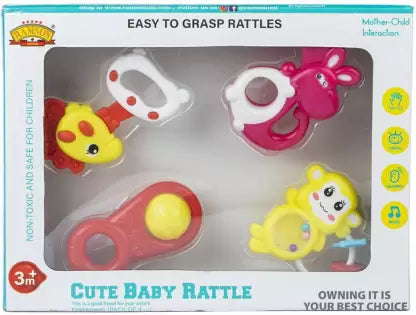 Ramson Cute Baby Rattle Set (4 Pieces)