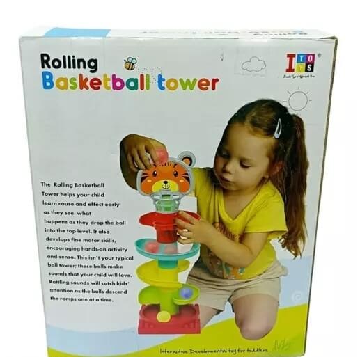 Itoys Rolling Basketball Tower