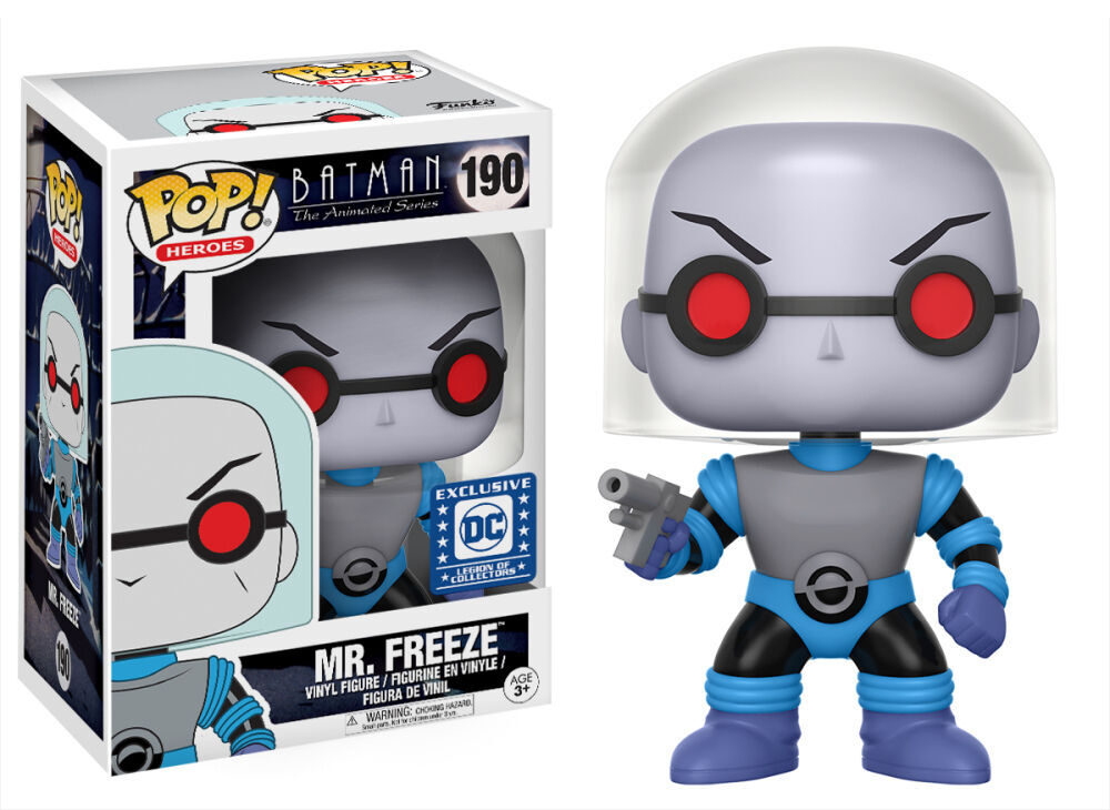 Funko Pop! Heroes : Batman The Animated Series - Mr.Freeze #190 With Soft Protector Case