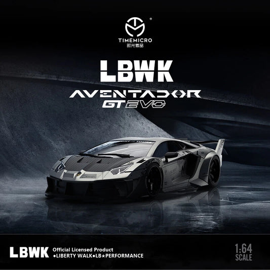 Time Micro Lamborghini Aventador GT EVO LBWK Limited Edition 526/999 With Acrylic Case [ Without Mini Figure ]