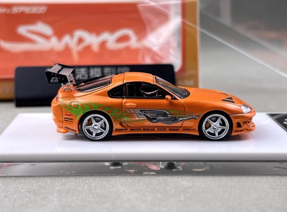 Fast & Speed 1/64 Toyota Supra A80 Convertible "Fast & Furious" Edition With Brain's Figurine Limited To 999 Units