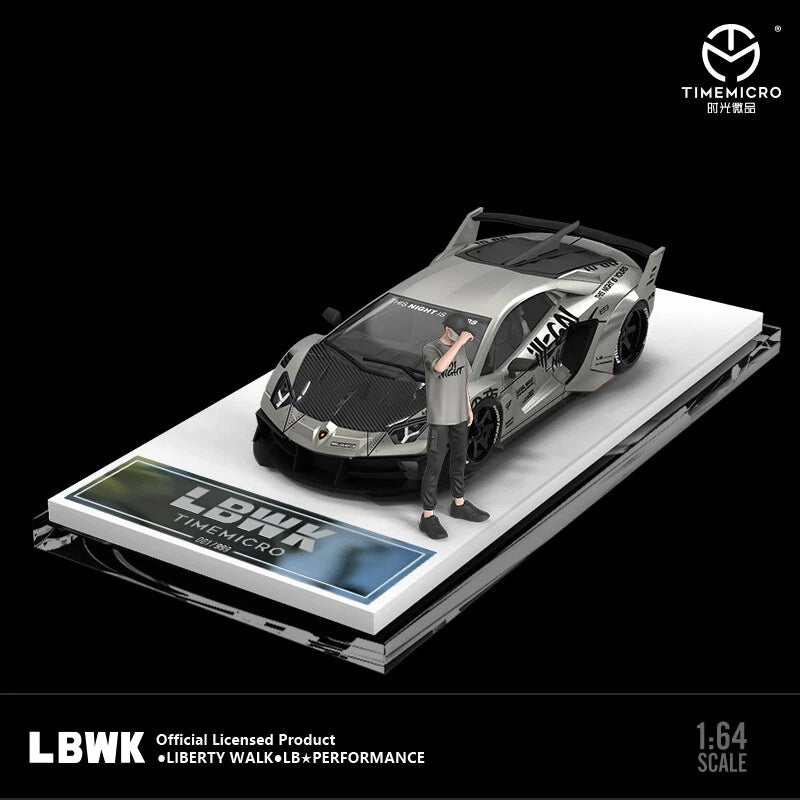 Time Micro Lamborghini Aventador GT EVO LBWK Limited Edition 526/999 With Acrylic Case [ Without Mini Figure ]