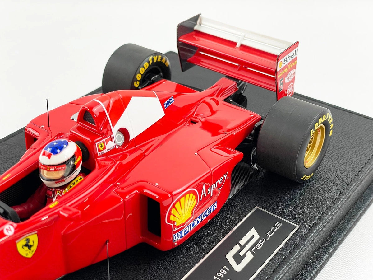 GP Replicas 1/18 Resin Ferrari F310B (1997) No.5 Michael Shumacher Winner Canadian GP 1997 Limited Edition 173/500 With Acrylic Case, Polishing Cloth & Decal Stickers