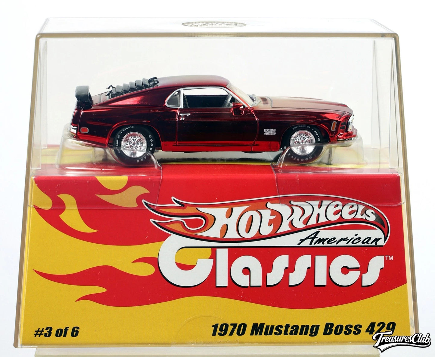 Hot Wheels 1/43 American Classics 1970 Mustang Boss 429 Limited Edition 01179/05000 With Acrylic Case