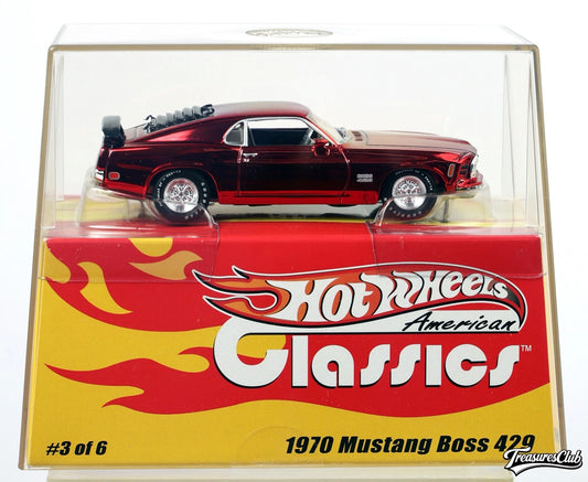 Hot Wheels 1/43 American Classics 1970 Mustang Boss 429 Limited Edition 01179/05000 With Acrylic Case