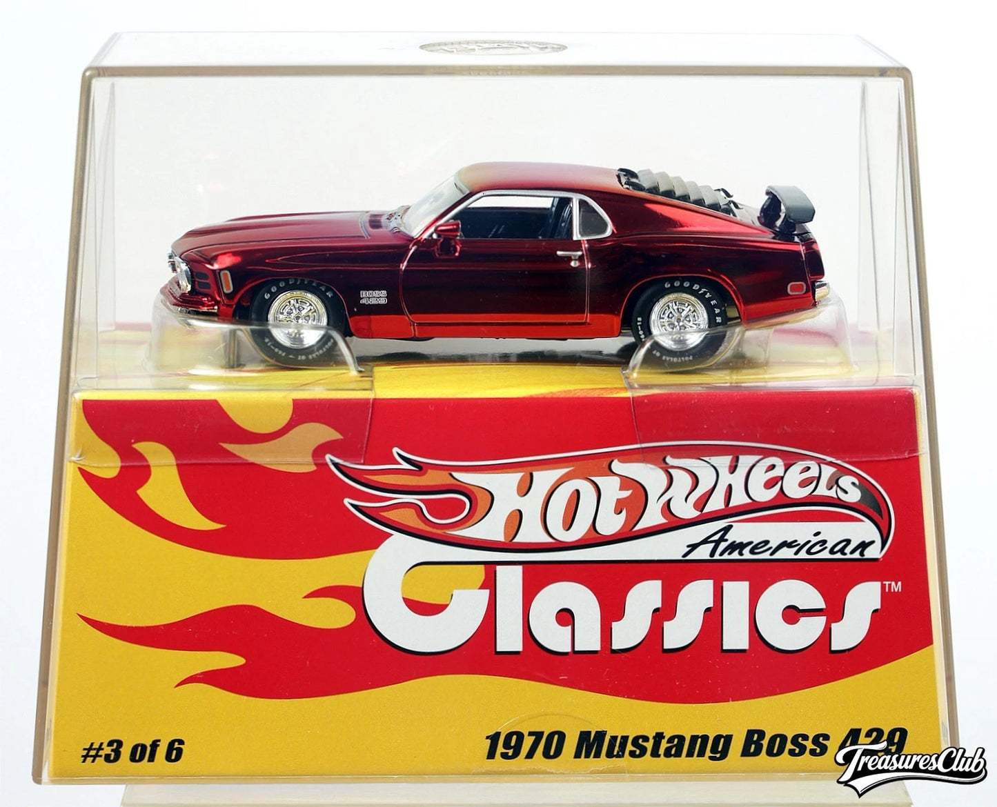 Hot Wheels 1/43 American Classics 1970 Mustang Boss 429 Limited Edition 01179/05000 With Acrylic Case